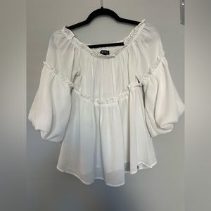 White flowy blouse, Small